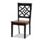 Baxton Studio Rava Modern and Contemporary Two-Tone Dark Brown and Walnut Brown Finished Wood 5-Piece Dining Set 179-11389-10896-Zoro - alternate 6